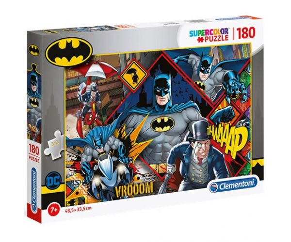 DC Comics Batman Supercolor puzzle 180 bucăți - Clementoni