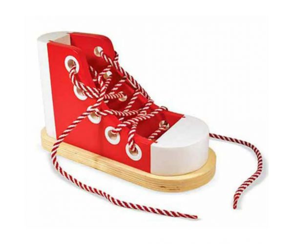 Wooden Lacing Shoe jucărie lemn - Melissa & Doug