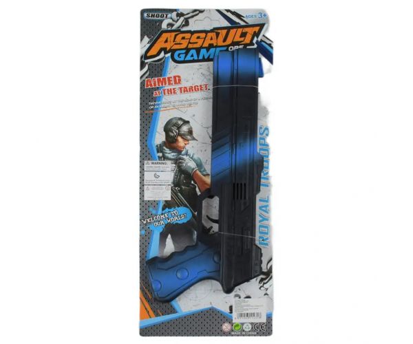 Assault Game: Armă tactică de comando de culoare albastră 30cm