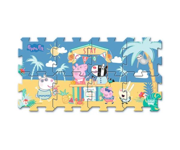 Peppa Pig în vacanță puzzle burete - Trefl