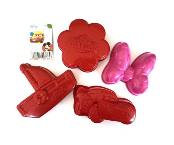 Disney Cars sau Minnie set forme pentru nisip în plasă 4 bucăți