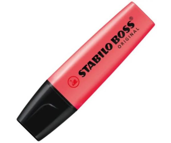 Stabilo: BOSS Original textliner culoarea roșie 2-5mm
