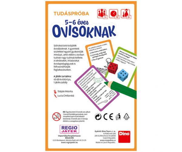 Dino: Test de cunoștințe pentru preșcolari de 5-6 ani