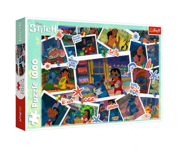 Disney: Amintiri dulci cu Stitch puzzle 1000 de piese - Trefl