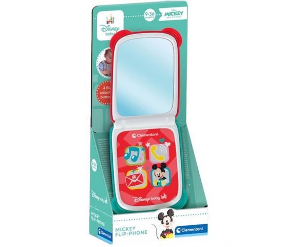 Disney+Baby: Telefon de jucărie Mickey Mouse - Clementoni