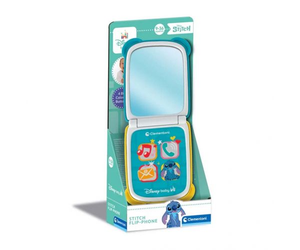Disney Baby: Telefon de jucărie cu model Stitch - Clementoni