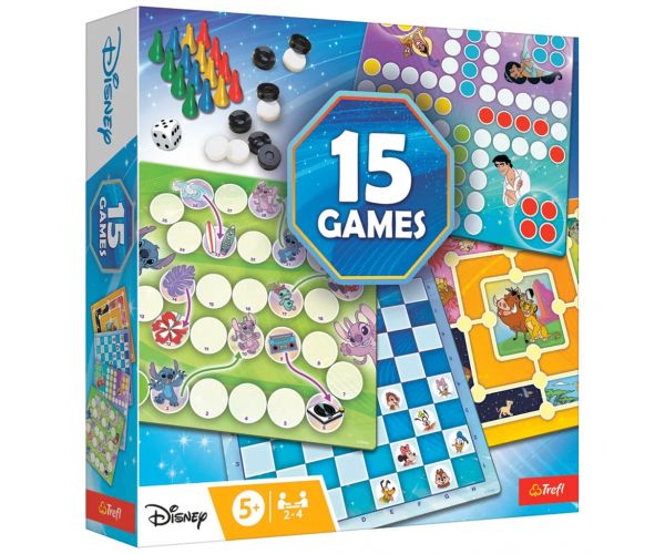 Disney: Colecție de jocuri de societate 15 în 1 - Trefl