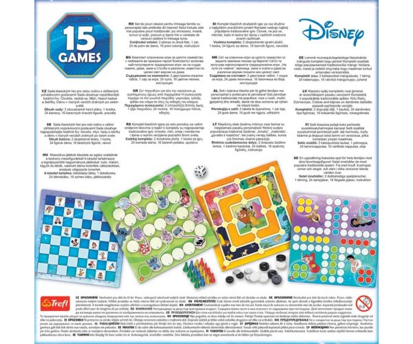 Disney: 15 az 1-ben társasjáték gyűjtemény - Trefl