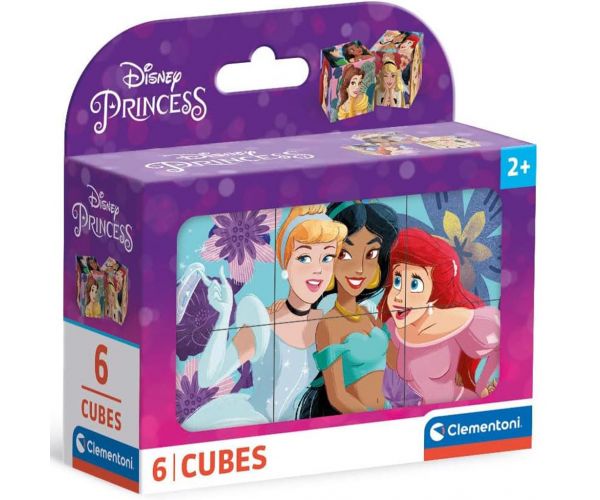Disney+Prințese 6 cuburi de poveste - Clementoni