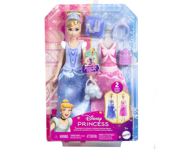 Disney+Prințese: Set de joacă fabulos cu păpușa Cenușăreasa - Mattel