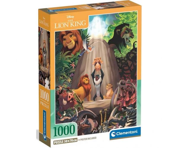 Disney Az oroszlánykirály 1000db-os compact puzzle - Clementoni
