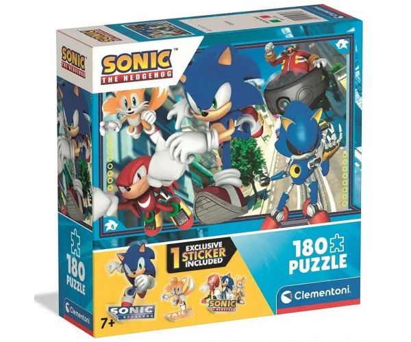 Disney+Sonic 3 puzzle super de 180 de piese - Clementoni