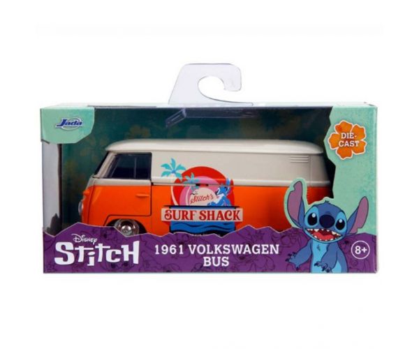Disney Stitch – Volkswagen Bus din 1961, scară 1:32 - Simba Toys