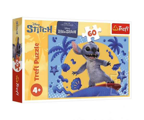 Disney: Stitch puzzle de 60 piese - Trefl
