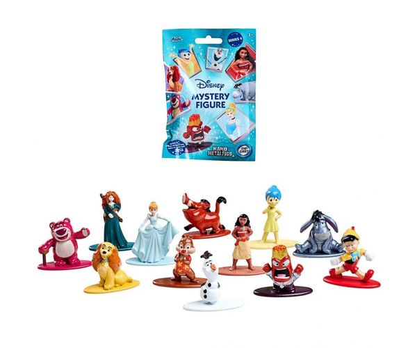 Disney surpriză nano figurine metalice 1 buc. seria 4 - Jada Toys