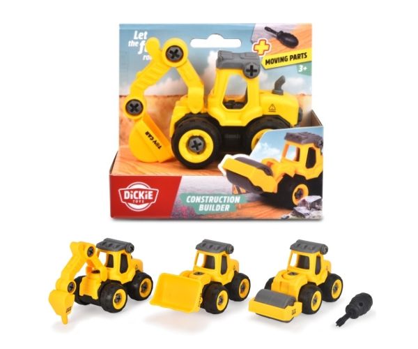 Dickie Toys: vehicule de construcții reparabile mai multe variante - Simba Toys
