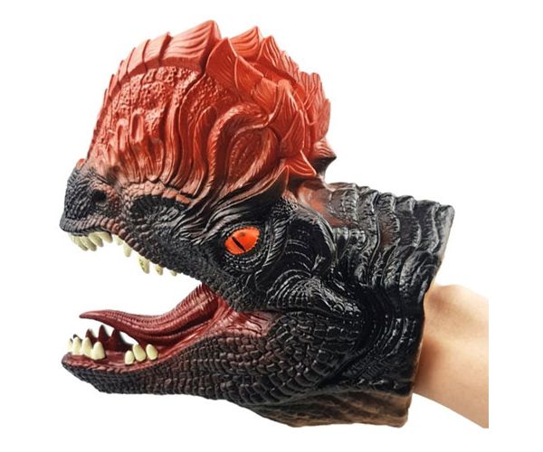 Dilophosaurus dinozaur marionetă de mână
