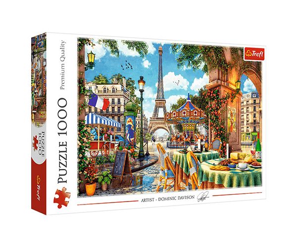 Dimineața la Paris 1000 bucăți puzzle - Trefl