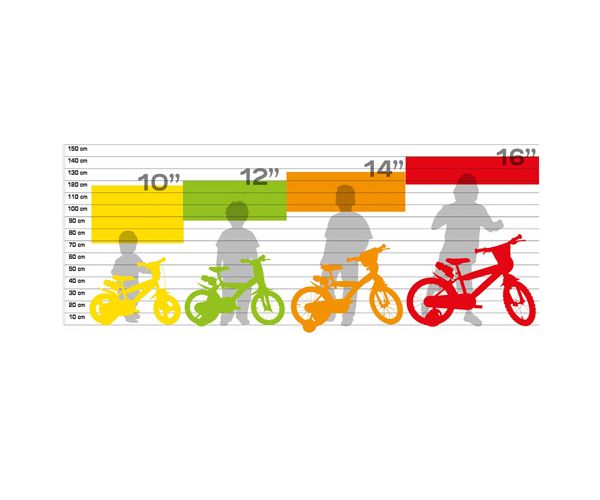 Dino Sport kék-fehér-piros kerékpár 10-es méretben