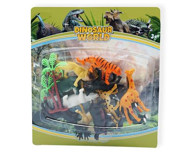 Dino World: animale sălbatice set figurine