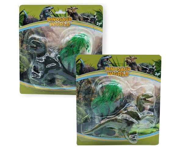 Dino World: T-rex sau Raptor figurină cu copac