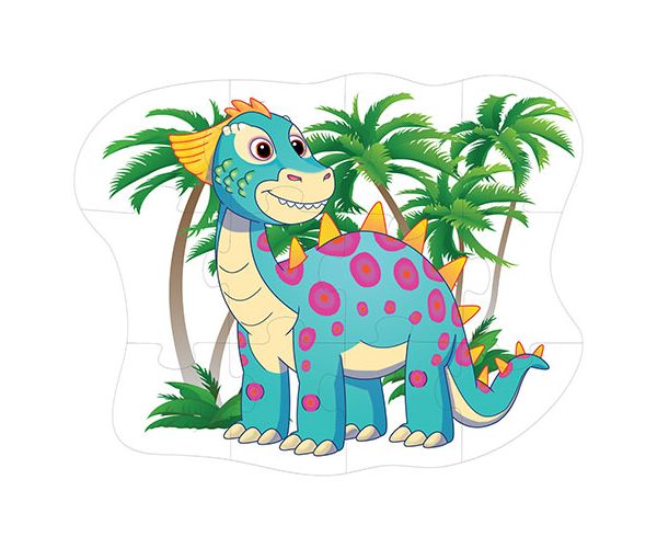 Dinoszaurusz óriás padló puzzle 12db-os