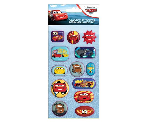 Disney: Cars 3D hologramă 13 bucăți set abțibild