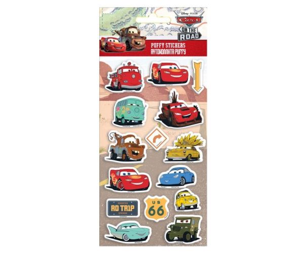 Disney Cars 3D Puffy Stickers set 10x22cm