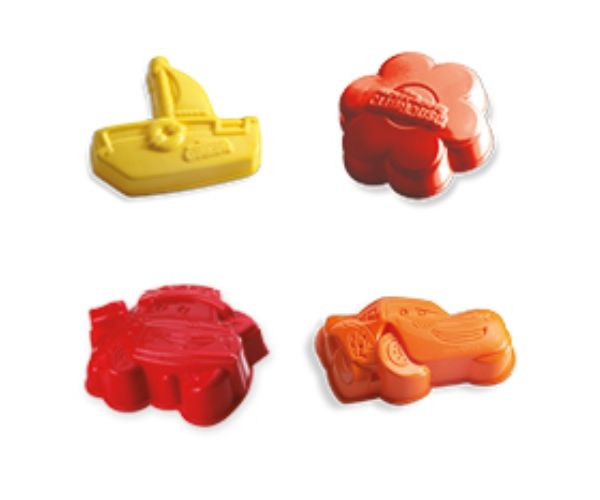 Disney Cars sau Minnie set forme pentru nisip în plasă 4 bucăți