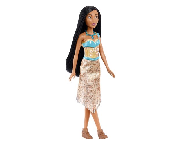 Disney Hercegnők: Csillogó Pocahontas hercegnő baba - Mattel
