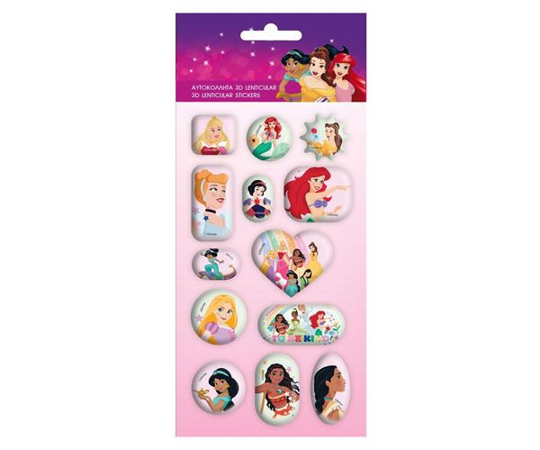 Disney: Disney hercegnők 3D-s hologramos 13db-os matrica szett