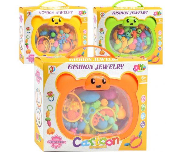 DIY: Csináld magad tárolókofferes 80db-os gyöngyfűző készlet többféle változatban 1db
