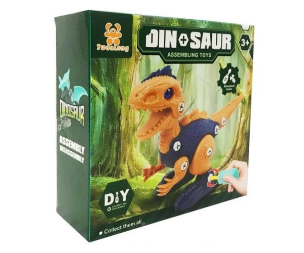 DIY Velociraptor dinozaur figurină poate fi înșurubat