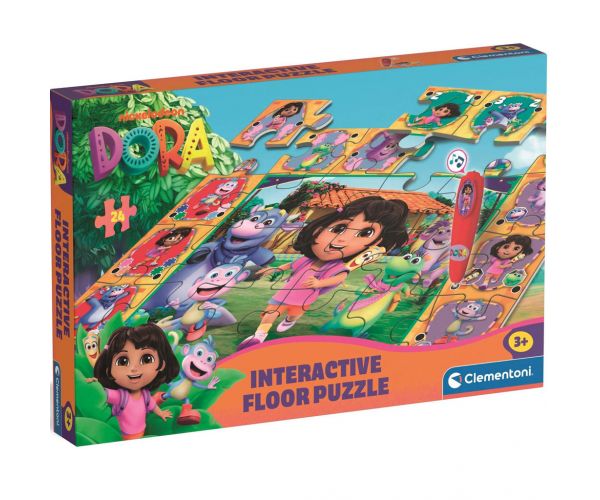 Dora exploratoarea – puzzle de podea interactiv, 24 de piese - Clementoni