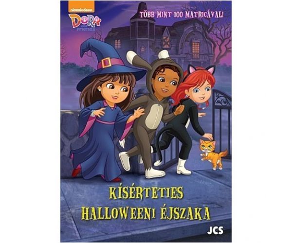 Dora și prietenii ei: O noapte de Halloween înfricoșătoare - carte de povești cu autocolante