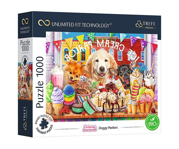 Doggy Peekers 1000 bucăți UFT puzzle - Trefl