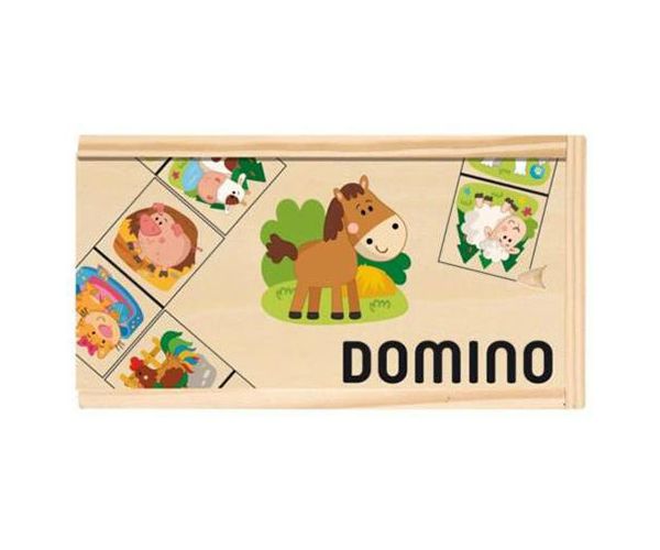 Domino lemn cu model animale