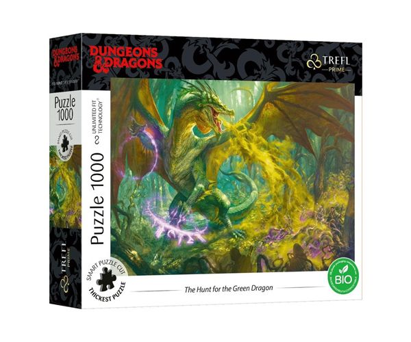 Dungeons&Dragons: Vânătoarea dragonului verde 1000 bucăți puzzle - Trefl