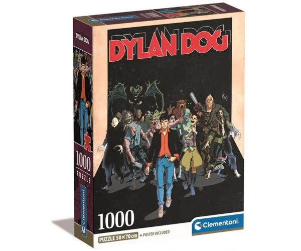 Dylen Dog benzi desenate HQC puzzle de 1000 de piese cu poster - Clementoni