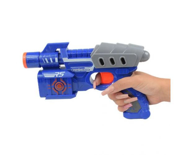 Dart Blaster: Armă manuală cu gloanțe de burete cu o distanță de tragere de 18 metri dimensiun 24 cm
