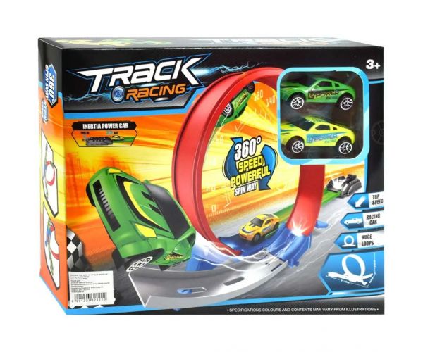 Track Racing pistă de curse cu super buclă de 360° cu 2 mașini mici