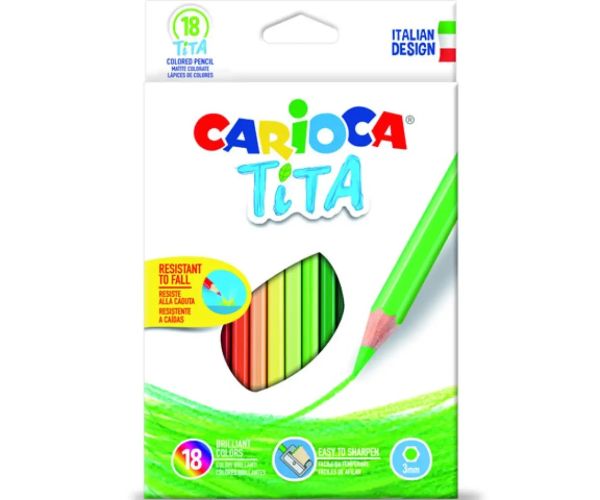 Tita set creioane colorate 18 bucăţi - Carioca