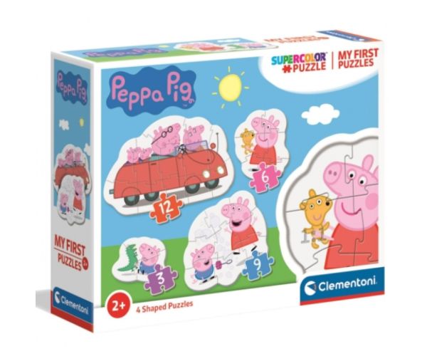 Peppa porcușor 4 în 1 3-6-9-12bucăți puzzle - Clementoni
