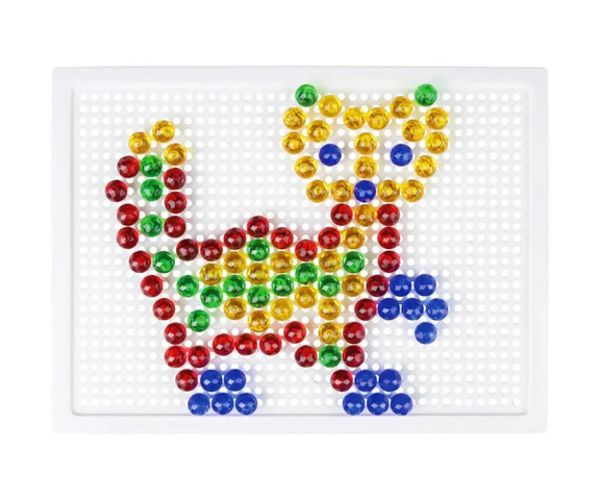 LENA: Mosaik biluțe transparente set creativ 10mm 140 bucăți