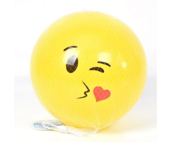 Galben lămâie emoji minge cauciuc 23cm