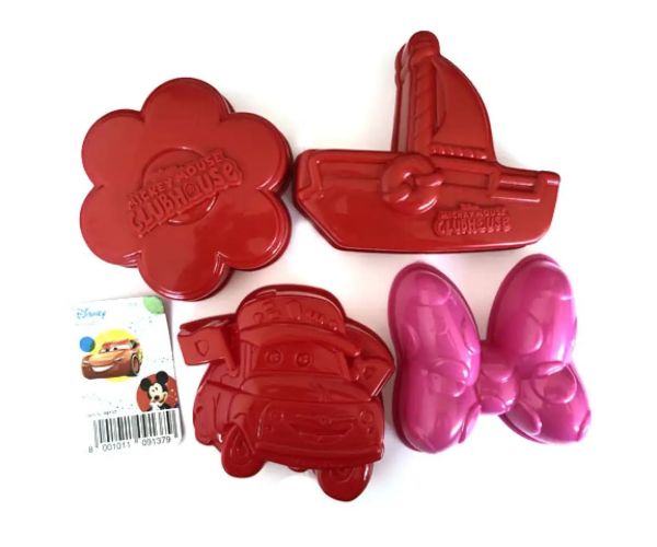 Disney Cars sau Minnie set forme pentru nisip în plasă 4 bucăți
