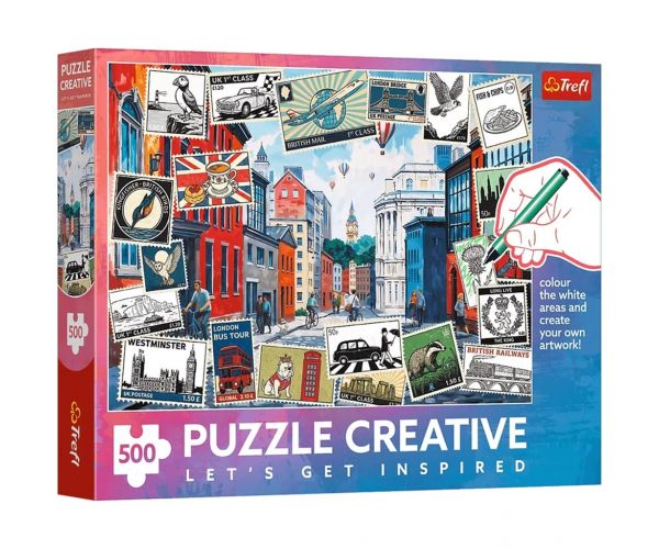 Salut din Londra – puzzle creativ de 500 de piese – Trefl