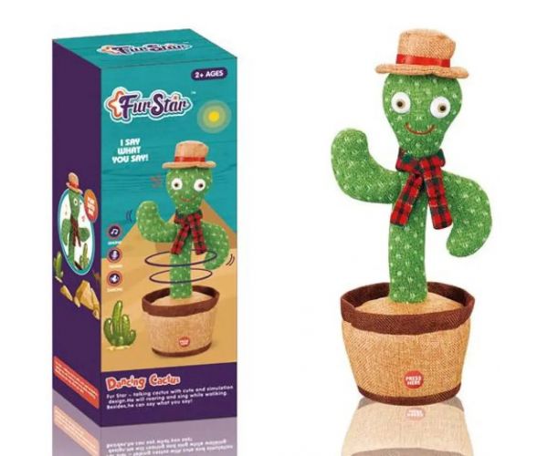 Cactus dansând cu muzică