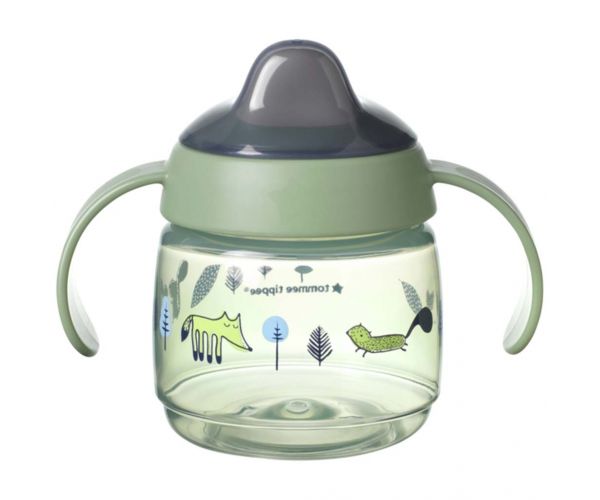 Tommee Tippee: Superstar Pahar de băut verde 190ml (4 luni+)