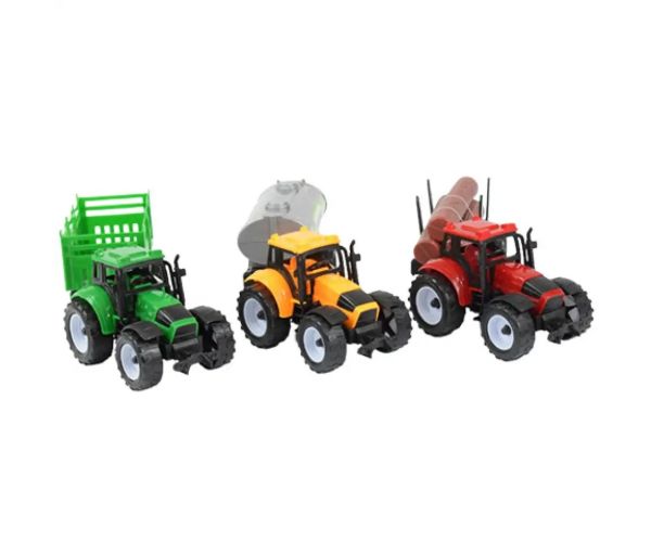 Farmer Truck: Tractoare agricole cu remorca, set de 3 bucăți 28cm